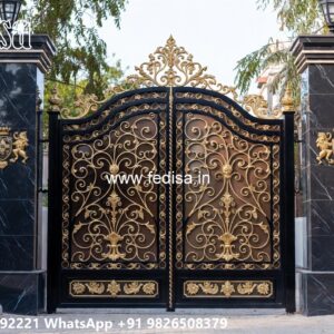Steel Gate New Design, Best Grill Gate Design Main Gate Lighting In Outdoor