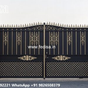 Latest Steel Gate Design, Ss Gate Steel Main Gate Lighting In Outdoor