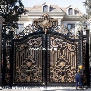 Hpl Gate Design, Sliding Door Designs For Main Gate Main Gate Lighting In Outdoor