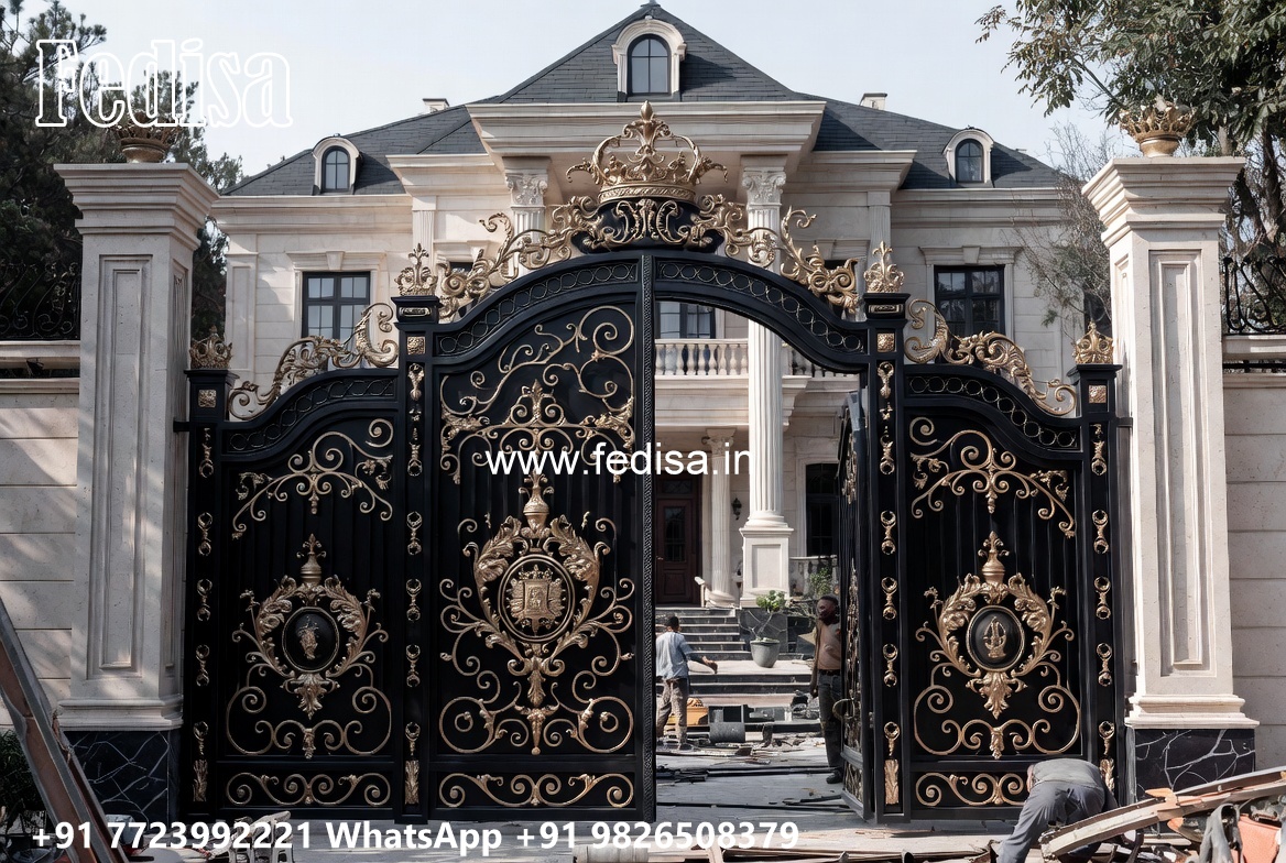 Sliding Gate Design Latest, House Gate Design Main Gate Lighting In Outdoor