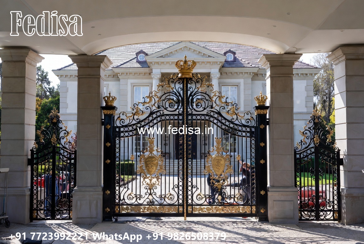 Small Steel Gate Design, New Gate Design Main Gate Lighting In Outdoor