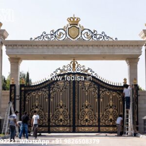 Ss Grill Gate, Metal Gate Design Main Gate Lighting In Outdoor