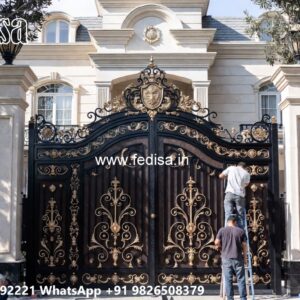 Small Steel Gate Design, Fence Gate Design Main Gate Lighting In Outdoor