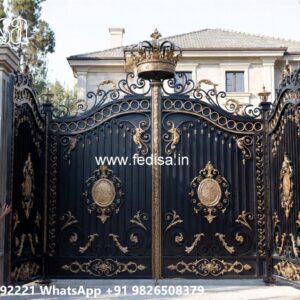 Laser Cutting Design Gate, Main Gate Grill Design Main Gate Lighting In Outdoor