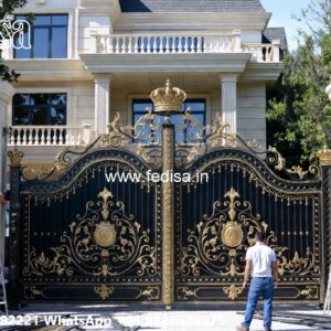Sliding Gate Design Latest, Aluminium Gate Design Main Gate Lighting In Outdoor