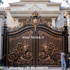 Main Gate Design 2026 Price, Sliding Grill Gate Design Main Gate Lighting In Outdoor
