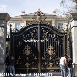 Ss Grill Gate, Stainless Steel Gate Design Modern Main Gate Lighting In Outdoor