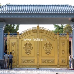 Ss Grill Gate, Compound Wall Gate Main Gate Lighting In Outdoor