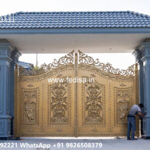 Laser Cutting Design Gate, Stainless Steel Gate Price Main Gate Lighting In Outdoor