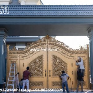 Main Gate Design 2026 Price, Front Gate Design Iron Main Gate Lighting In Outdoor