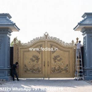 Maharaja Gate Price, Simple Iron Gate Designs Main Gate Lighting In Outdoor
