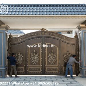 Laser Cutting Design Gate, Men Gate Design Main Gate Lighting In Outdoor