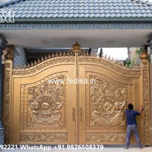 Sliding Gate Design Latest, Big Gate Design Main Gate Lighting In Outdoor