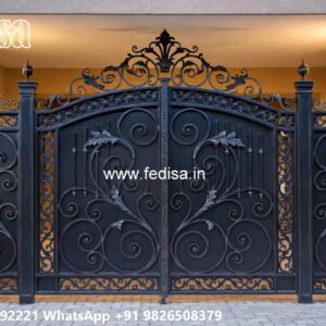 Sliding Gate Design Latest, Factory Gate Design Main Gate Lighting In Outdoor