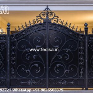Laser Cutting Design Gate, Ss Steel Gate Design Main Gate Lighting In Outdoor
