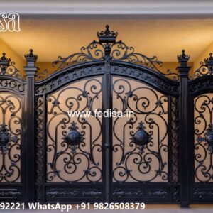 Ss Grill Gate, Iron Grill Gate Main Gate Lighting In Outdoor