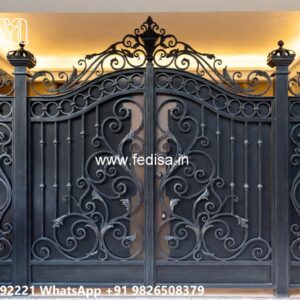 Small Steel Gate Design, Entrance Gate Design For Home Main Gate Lighting In Outdoor