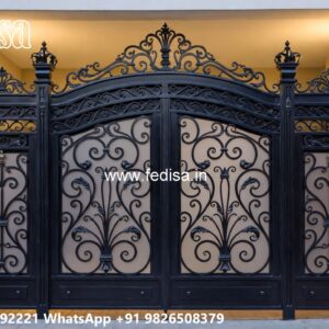 Small Gate Design For House, Square Bar Gate Design Main Gate Lighting In Outdoor