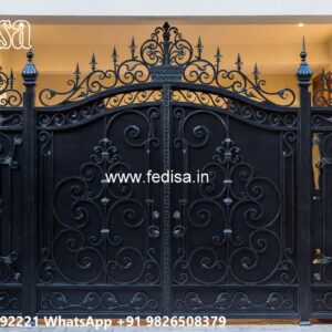 Laser Cutting Design Gate, Best Main Gate Design Main Gate Lighting In Outdoor