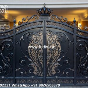 Ss Grill Gate, Iron Grill Gate Design Main Gate Lighting In Outdoor