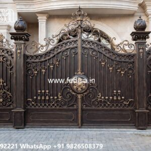 Laser Cutting Design Gate, Gate Design 2026 Main Gate Lighting In Outdoor
