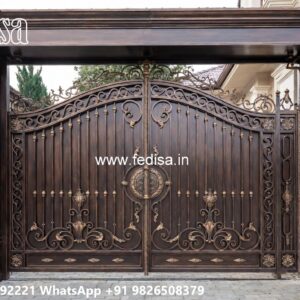 Small Steel Gate Design, Beautiful Gate Designs Main Gate Lighting In Outdoor