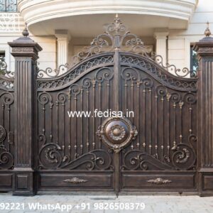 Small Steel Gate Design, Metal Gate Designs For Homes Main Gate Lighting In Outdoor