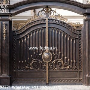 Ss Grill Gate, Hpl Sheet Gate Design Main Gate Lighting In Outdoor