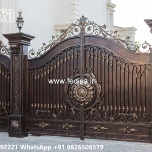 Sliding Gate Design Latest, Steel Gate Design Modern Main Gate Lighting In Outdoor