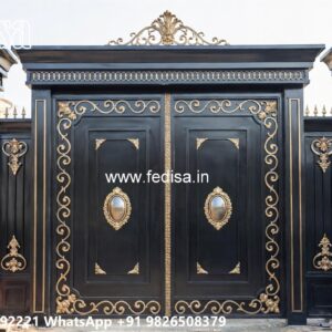 Laser Cutting Design Gate, Timber Gates Designs Main Gate Lighting In Outdoor