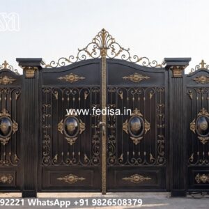 Ss Grill Gate, Steel Single Gate Design Main Gate Lighting In Outdoor