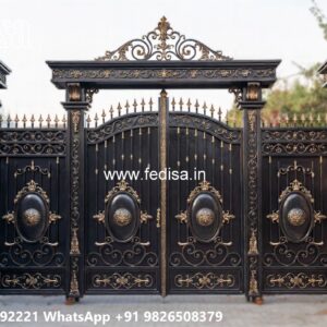 Main Gate Design 2026 Price, Iron Sliding Gate Design Main Gate Lighting In Outdoor