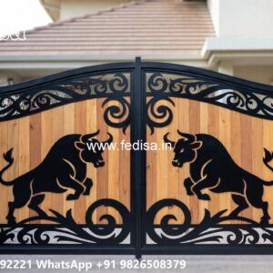 Swing Gate Design, Wpc Gate Design Stainless Steel Main Gates