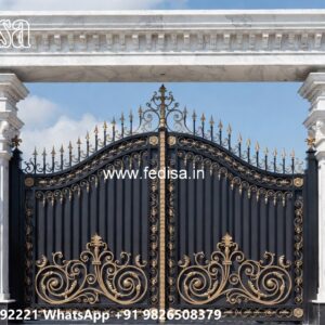 Swing Gate Design, Flat Bar Gate Design Stainless Steel Main Gates