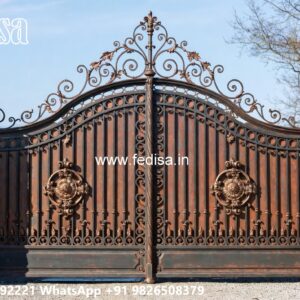 Small Steel Gate Design, Gate Boundary Design Stainless Steel Main Gates