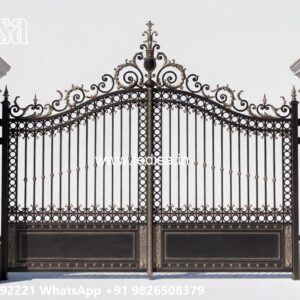 Swing Gate Design, Simple Gate Roof Design Stainless Steel Main Gates