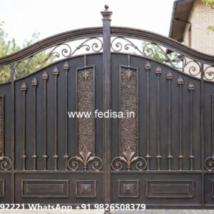 Front Steel Gate Design, Modern Fence And Gate Design Stainless Steel Main Gates
