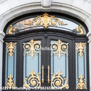 Swing Gate Design, Modern Front Wall And Gate Designs Stainless Steel Main Gates