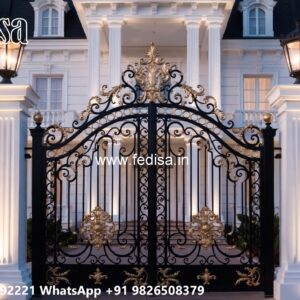 Swing Gate Design, Outside Gate Wall Design Stainless Steel Main Gates