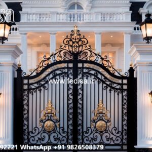 Swing Gate Design, Gate Design Simple Iron Stainless Steel Main Gates