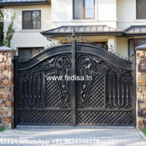 Laser Cutting Design Gate, Iron Square Pipe Gate Design Stainless Steel Main Gates