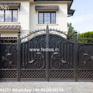 Swing Gate Design, Main Gate Entry Design Stainless Steel Main Gates