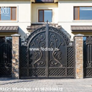 Ss Grill Gate, Gate Fiber Design Stainless Steel Main Gates