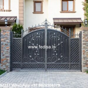 Swing Gate Design, Telescopic Gate Design Stainless Steel Main Gates