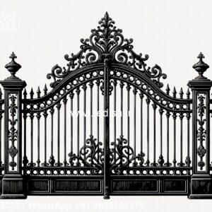 Small Gate Design For House, Main Gate With Small Gate Stainless Steel Main Gates