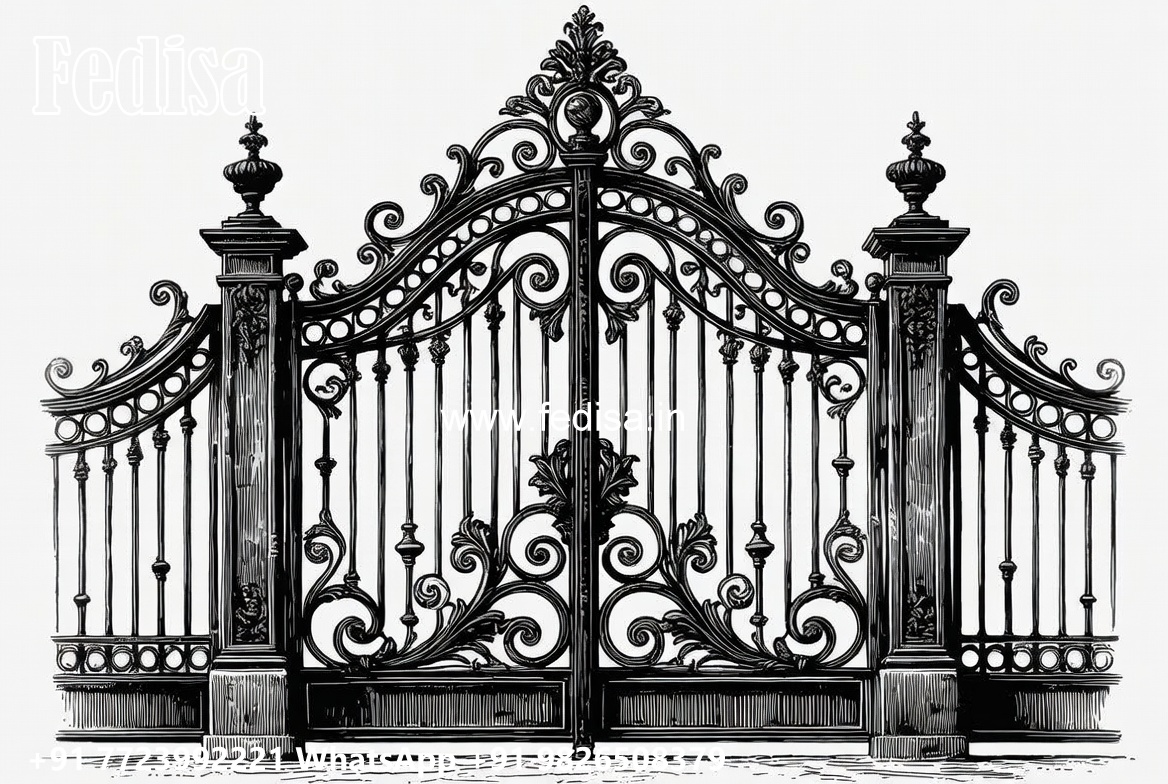 Swing Gate Design, New Design Grill Gate Stainless Steel Main Gates