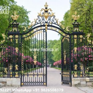 Front Steel Gate Design, Modern House Gates And Fences Designs Stainless Steel Main Gates