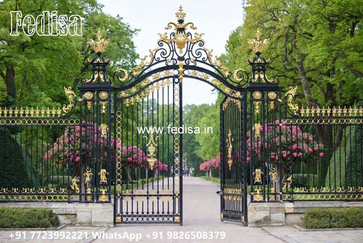 Front Steel Gate Design, Modern House Gates And Fences Designs Stainless Steel Main Gates