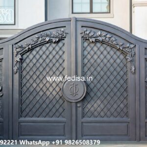 Front Steel Gate Design, Entrance Gate Design For Farmhouse Stainless Steel Main Gates