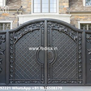 Laser Cutting Design Gate, Iron Bar Gate Design Stainless Steel Main Gates